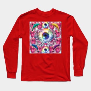 TRICK EYE'D DOLPHIN Long Sleeve T-Shirt